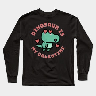 Valentine Dinosaur for Family Long Sleeve T-Shirt